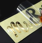 Custom 3d Metal  uv Transfer Sticker Logo Text Name Business Wedding Decal Label