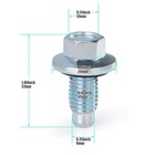 Engine Oil Pan Drain Plug With Seal For Ford F-150 2011-2024 Mustang Explorer