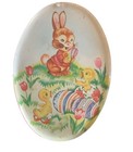 Cute Vintage 1960 s Daher Easter Oval Candy Tin Made In England  