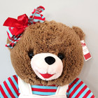 Dan Dee Snowflake Christmas Bear Plush Brown Girl 2016 W tags 20 