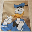 Original Disney Art Corner Production Cel Of Donald Duck
