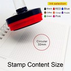 Custom Self-inking Round Stamp Personalized Logo Rubber Stamp