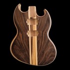 Sg Style Custom Guitar Body 1 Of A Kind Handmade Walnut poplar Luthier 
