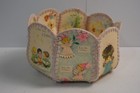 Vintage Handmade Christmas Bowl Decor Upcycled Nativity Cards Religious Angels