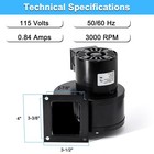 Centrifugal Blower Motor 115v Replacement For Fasco B75 Dayton 1tdp1 4c004