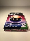 2 Pack Tdk 120mp 8mm 120 Minute Premium Camcorder Video Tapes New Sealed