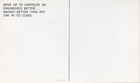 1964 Chrysler 300 Convertible  red    Dealer Promotional Postcard Unused Vg  ex