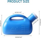 Yumsum 3000ml Large Male Urinal yumsum Portable Mens 3000 Ml  Blue With Hose