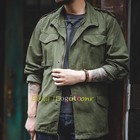 M65 Field Jacket Military Jacket Men s Pockets Vintage Casual Work Coat Green