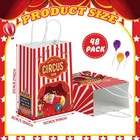 Kolldenn 48 Pcs Circus Party Favors Bags With Handles Carnival Goodie Bags