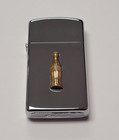 Vintage Slim Zippo 1975 Coca Cola Bottle Emblem Lighter   New In Box   Rare  
