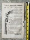 Rare 1859 Volcanic Arms new Haven Arms Company Pistol Firearms Knickerbocker Ad