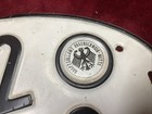 Original German Germany Oval License Plate Import Export Plate Tag   612 Z-6132