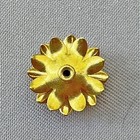 Lotus Flower Bead Caps 12mm Solid Brass Q12 Per Pkg