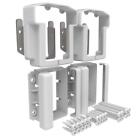 Veranda T-rail Vinyl Level Bracket Kit Poly Composite Railings 2-top 2-bottom