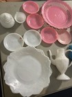 Vintage Lot 1950s Dime Store Toy Dishes Hong Kong Tea Set Pieces Miniature