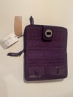 Vera Bradley Turnlock Wallet Elderberry Rfid New With Tags Zip Around Quilted