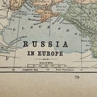 Antique 1908 Map Of Russia In Europe 13 5   x11   