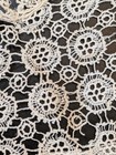Vintage Victorian Edwardian Sheer Ruffle Lace Dress Bib Yoke Collar Craft Tlc