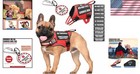 Durable Reflective Service Dog Vest With 10 Patches - Size S For Small Breeds