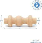 Wooden Baluster Spindles 2  Pack Of 25 Wood Spindles For Crafts Woodworking A   