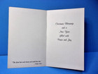 Vintage Christmas Card Girl Singing Caroling Stars Eve Rockwell Unused Psalm