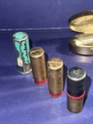 Vintage Metal Lipstick Lot  11  Tube Holders 1950   -60   s   One With Mirror  Look 
