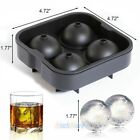 Silicone 3d Ice Cube Tray Maker Round Ball Sphere Mold Whiskey Cocktails Funnel