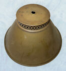 Antique Vintage Brass Lamp Light Fixture Shade 9   