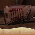 Shooting Recoil Pad Rifle Cheek Rest Raiser Gun 45-70 Ammo Hold Buttstock Cover