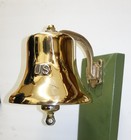 Authentic Ten Pound Silicon Bronze United States Navy Ship s Bell   Polished