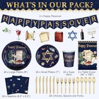 173 Pcs Happy Passover Tableware Set Disposable Pesach Dinnerware Passover 