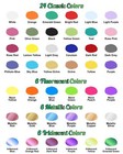 Airbrush Paint - 42 Colors With 4 05 Fl Oz Thinner  Iridescent  Neon And Meta   