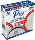 Case Of 36 Packages - Pur Regular Mouth Canning Lids  12 Pack Lids 