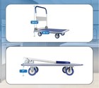 Folding Hand Truck Dolly Cart With Wheels Luggage Cart Trolley Moving 660 Lbs