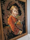 Large Vintage Complete Boy Book Needlepoint Lindhorst Portrait Victorian Decor