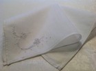  3153    vintage 20s Art Nouveau Appenzell Embroidery Stylize Flower Baskets Hanky