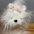 Ganz Webkinz Lil   kinz Yorkie 7    Plush Dog White Pink Puppy With Heart Bow