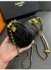 Black Chanel Vip Gift Shoulder Bag Gold Chain Crossbody Cosmetic Bag Limited