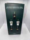Set Of 5 Starbucks Campus Collection Cu Buffs Reusable Cold Cups New In Box