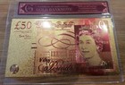 Gold Note Bar Coin Investment Bullion Note 5  10  20   50   Inflation Money  Gold