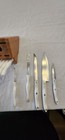 Cutco White Knife Block With Steak Knives Set