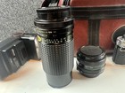 Untested Canon Ae-1  Program Film Camera 35mm With Bag And 2 Lenses
