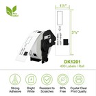 Anylabel Compatible Address Labels For Brother Dk-1201 1 1x3 5  12 Rolls Reusabl