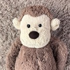 Jellycat Bashful Monkey Plush Stuffed Animal 12in Brown Soft Cuddly Toy Lovey