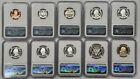 2019 S 10 Coin Silver Proof Set Ngc Pf70 Ultra Cameo First Day Of Issue