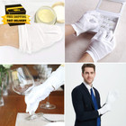 24 Pcs  12 Pair  White Cotton Gloves For Dry Hand Moisturizing Cosmetic Eczema H