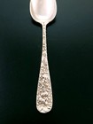 Vintage Sterling Stieff Reg Repousse Rose Pattern 4 25 Inch 16 Gram Teaspoon
