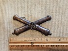 Civil War Army 9th Field Artillery Cap Badge W Looped Fasteners L  k   