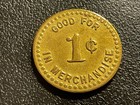 Coal Scrip  Wasson   s  Carrier Mills   Illinois  Good For Trade Token   Unlisted